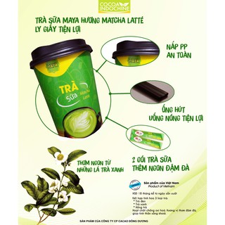 Trà sữa ly giấy hòa tan Maya