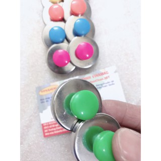 nam châm đính bảng từ D34mm các mầu