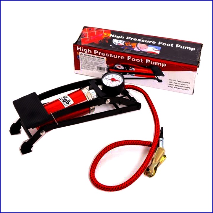 Bơm Đạp Chân xe đạp xe máy xe hơi tiện dụng cho gia đình