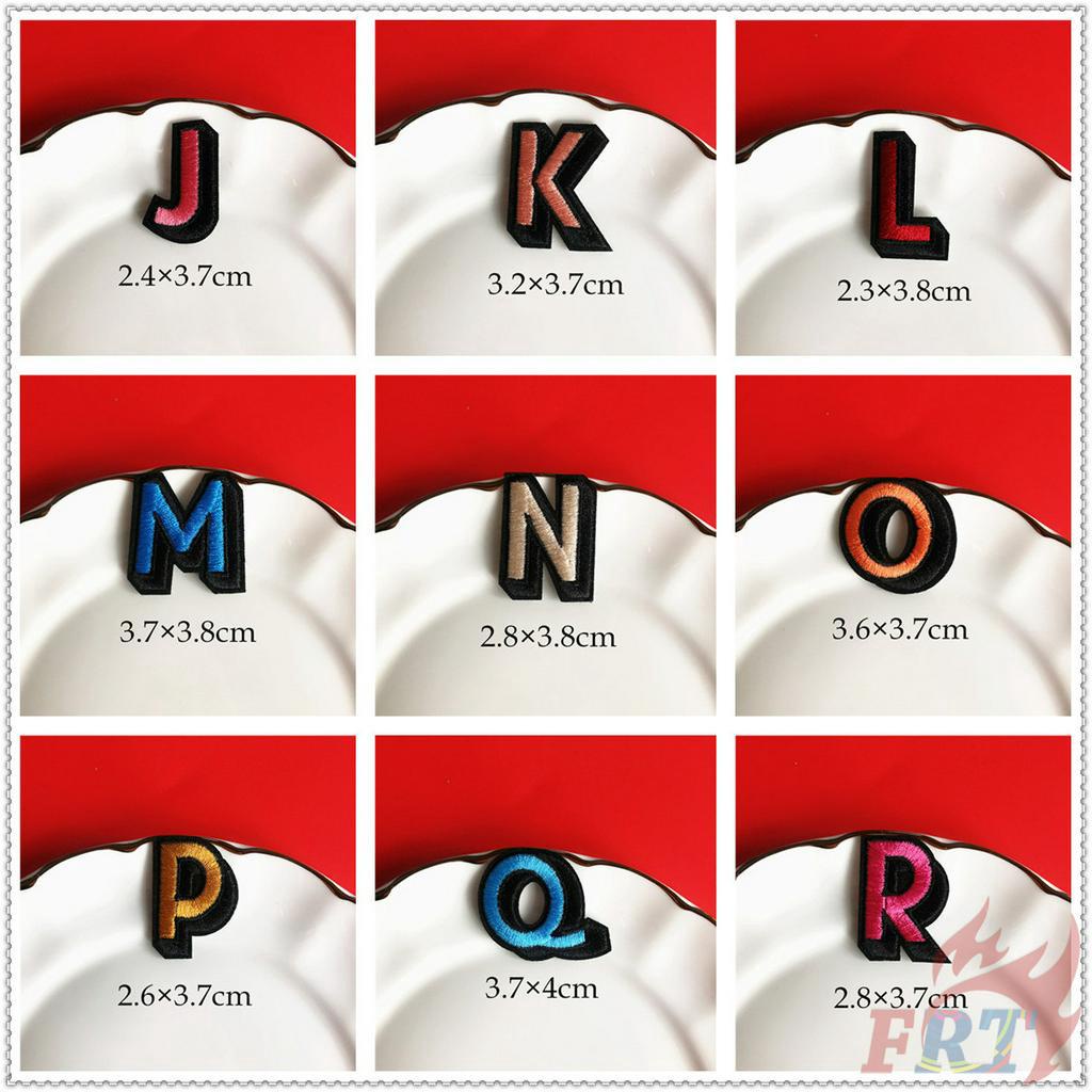 ✿ Colorful English Letters Iron-on Patch ✿ 1Pc Diy Embroidery Patch Sew on Iron on Badges Patches