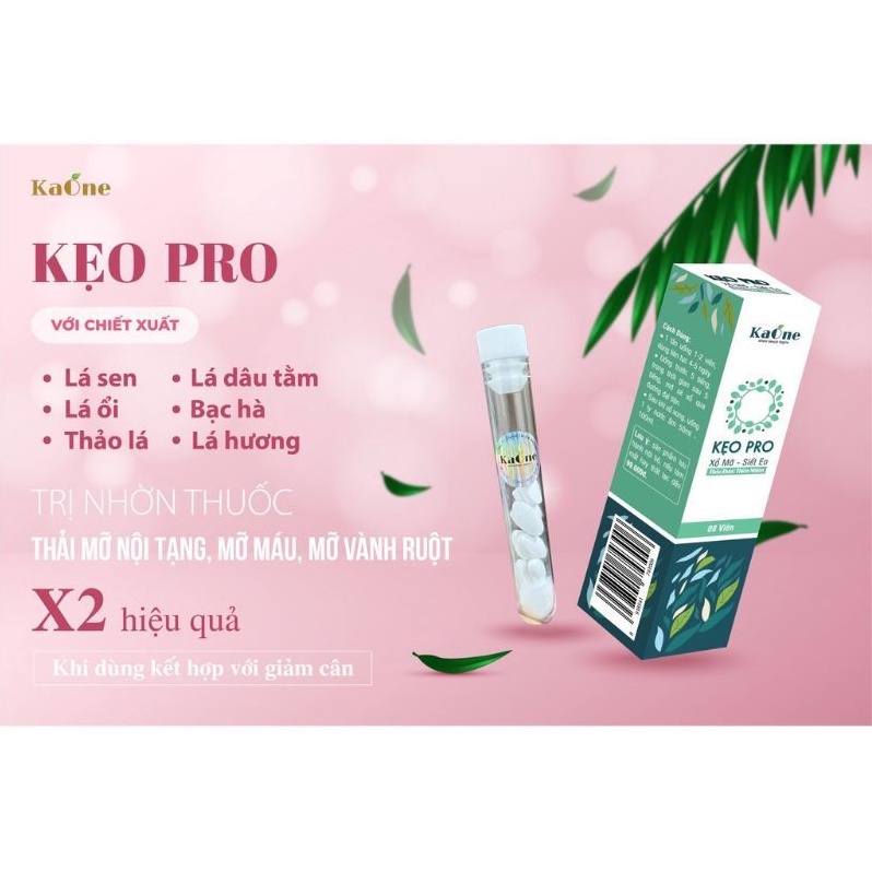 8 Viên Kẹo Pro Xổ Mỡ Siết Eo chính hãng 100%