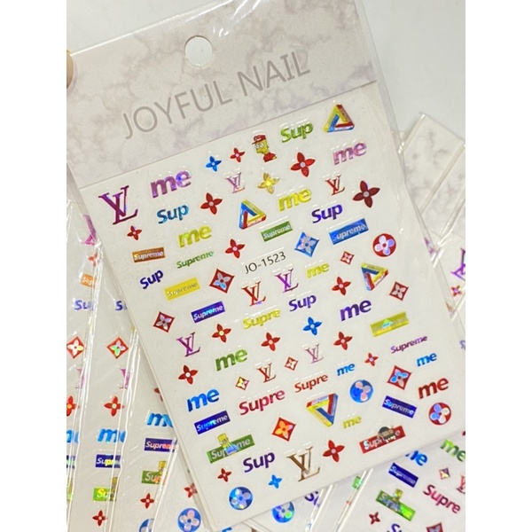 Sticker thương hiệu,hoa,bướm,chữ