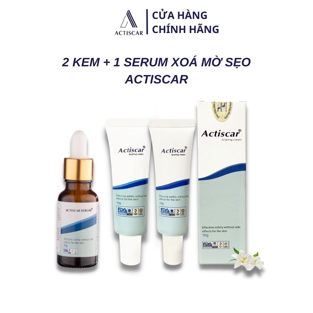 Bộ 2 Kem Xoá Sẹo + 1 Serum Actiscar