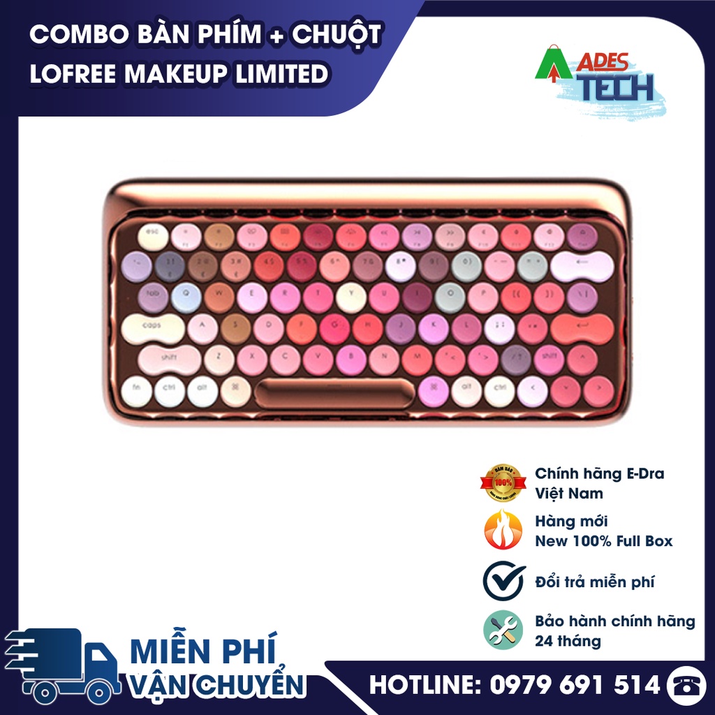 Bộ Bàn Phím, Chuột, Máy Tính Cầm Tay LOFREE MAKEUP BLOOM ROSE