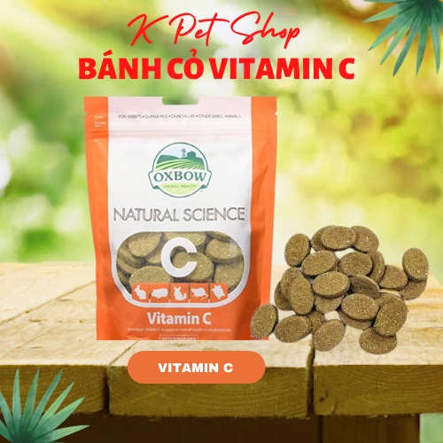 VITAMIN C OXBOW  FREE SHIP  Bánh Cỏ Mài Răng Thức Ăn Thỏ, Bọ, Hamster, Chinchillas
