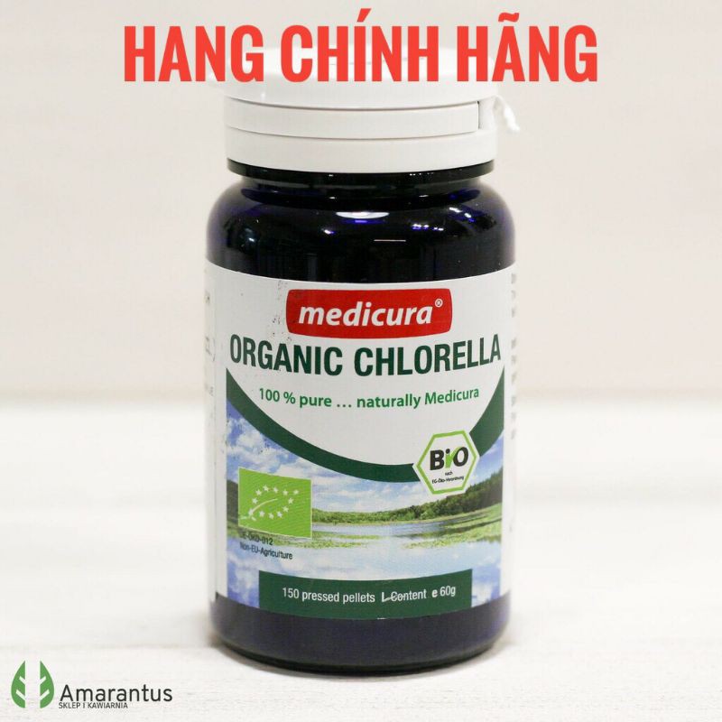 Viên tảo lục Chlorella hữu cơ Medicura Đức 150v