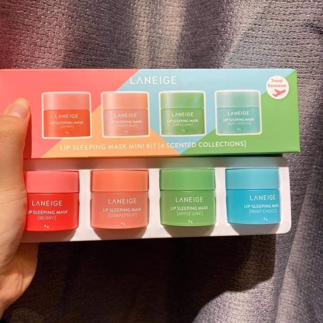 ( sẵn - set ) SET NẠ NGỦ MÔI LIP SLEEPING MASK MINI KIT 8g Hủ | BigBuy360 - bigbuy360.vn