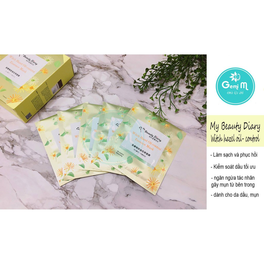 Mặt Nạ My Beauty Diary Hoa Phỷ (Thực Vật)
