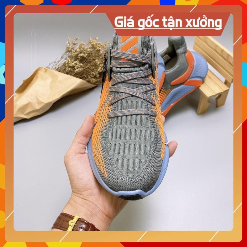 [FreeShip+Giá Hủy Diệt] Giầy Alphabounce xịn sò Full phụ kiện, Giày Sneaker Alphabounce 2020 xám cam , Hót trend