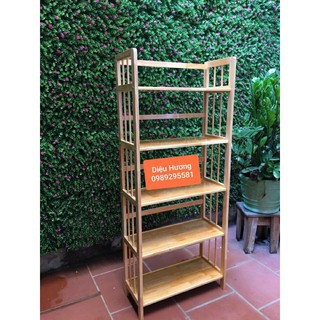 Kệ gỗ, kệ đa năng, giá sách 5 tầng 50cm
