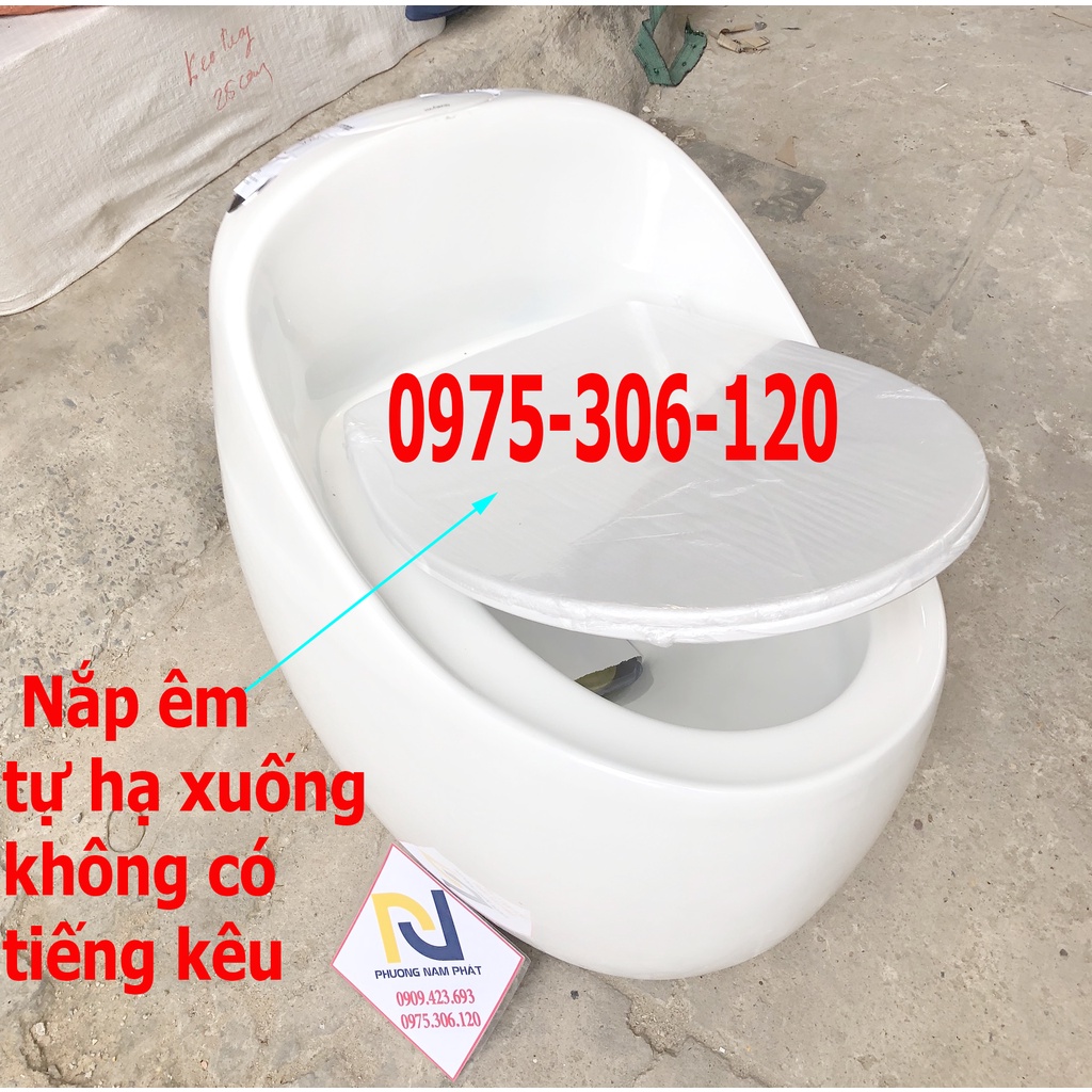 Bồn cầu trứng, bệt trứng, bồn cầu một khối, bệt liền khối 935TNA NA.GRAND