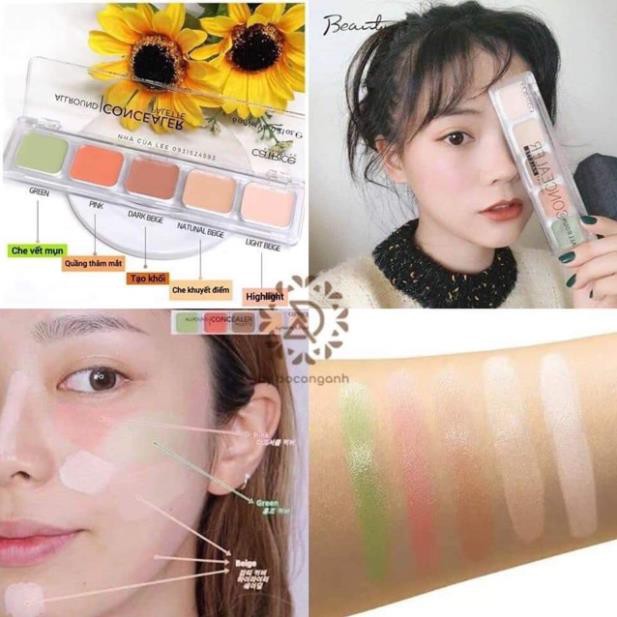 [AUTH] Kem che khuyết điểm 5 ô Catrice Allround Concealer - Santa