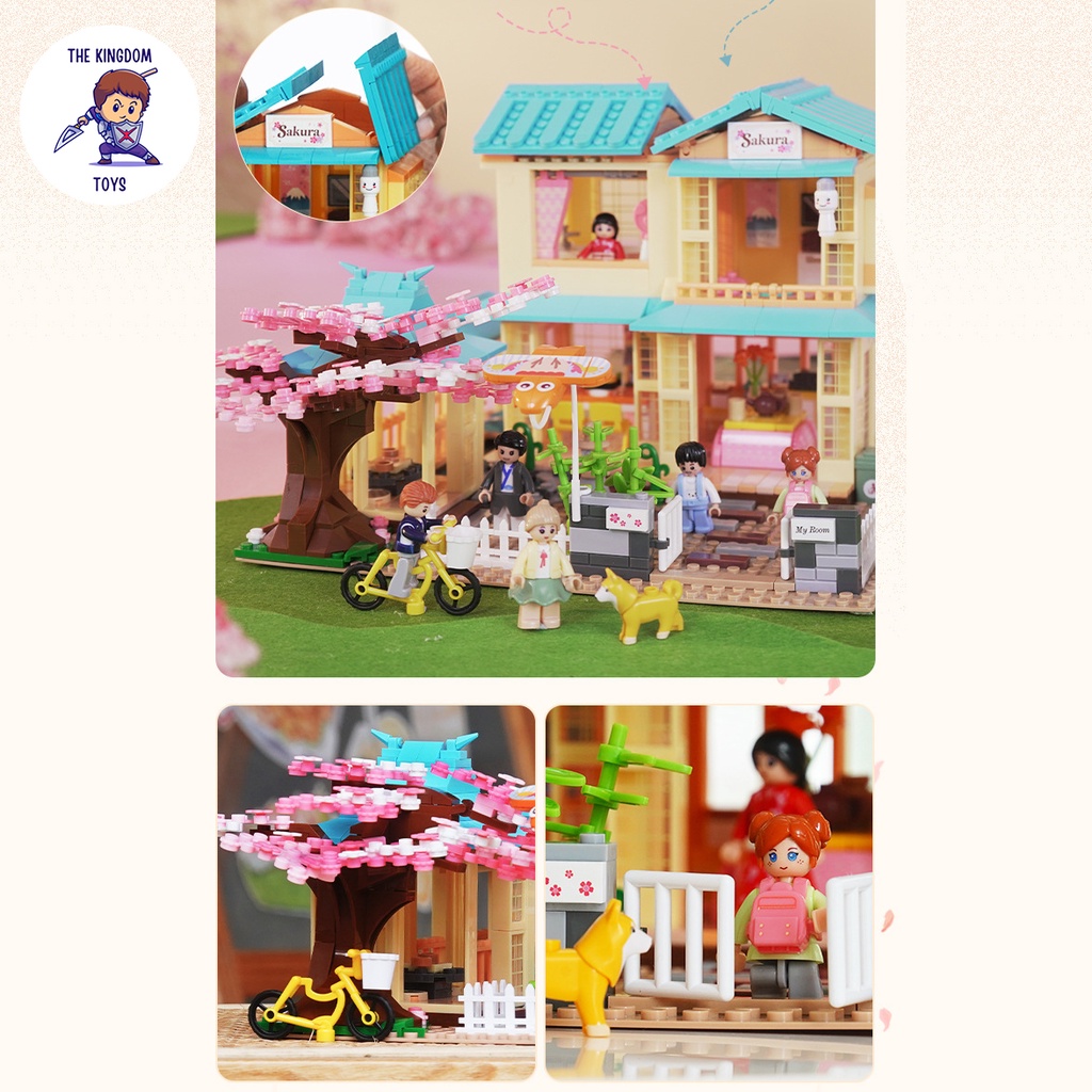 Đồ Chơi Lắp Ráp Friends Mô Hình Ngôi Nhà Hoa Anh Đào Mùa Xuân Đồ Chơi Bé Gái B1017