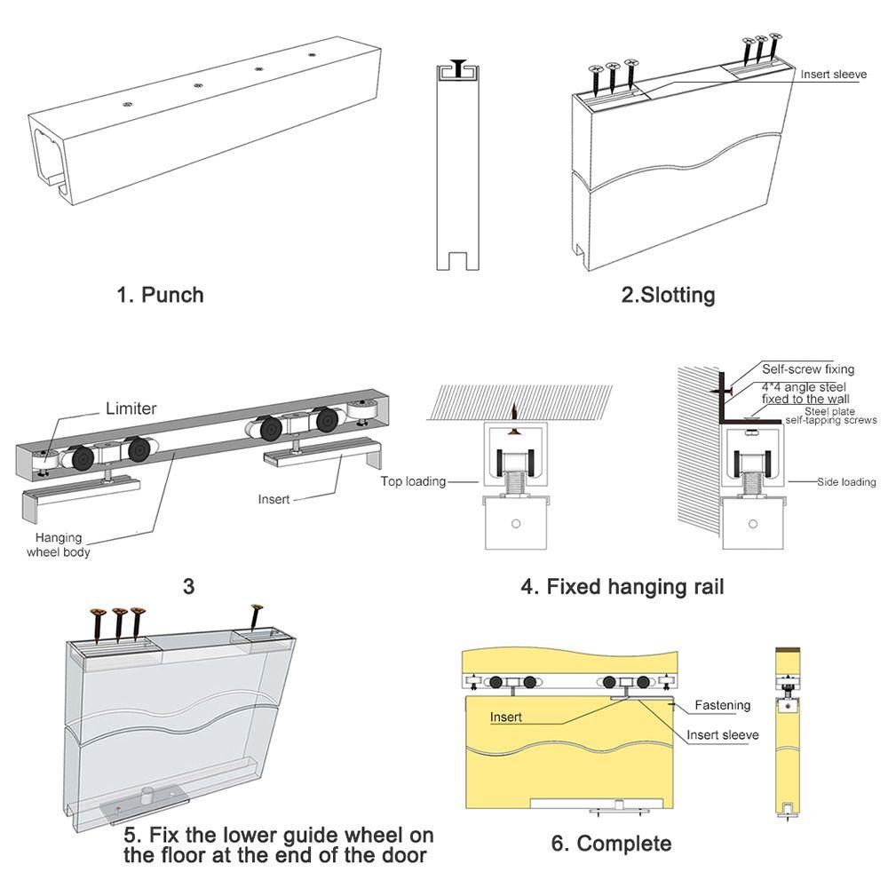 Set 2 Bánh Xe Ròng Rọc Bằng Nylon Cho Tủ Quần Áo Nội Thất