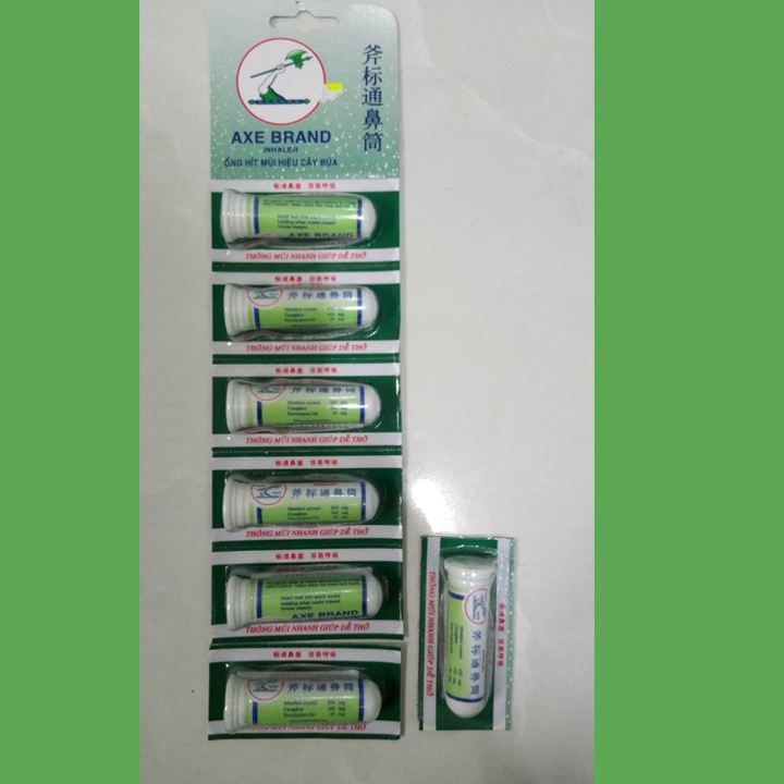 Ống Hít Thông Mũi Cây Búa Axe Brand Singapore
