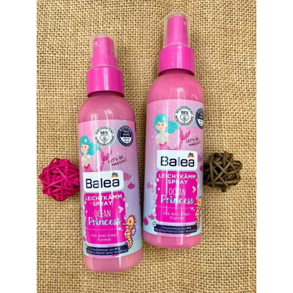 Dầu &amp; sữa tắm gội xả Balea Princess 2in1 Đức trẻ em, xịt dưỡng tóc cho bé - Gemizy Shop