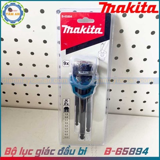 Bộ lục giác đầu bi 9 món makita b-65894