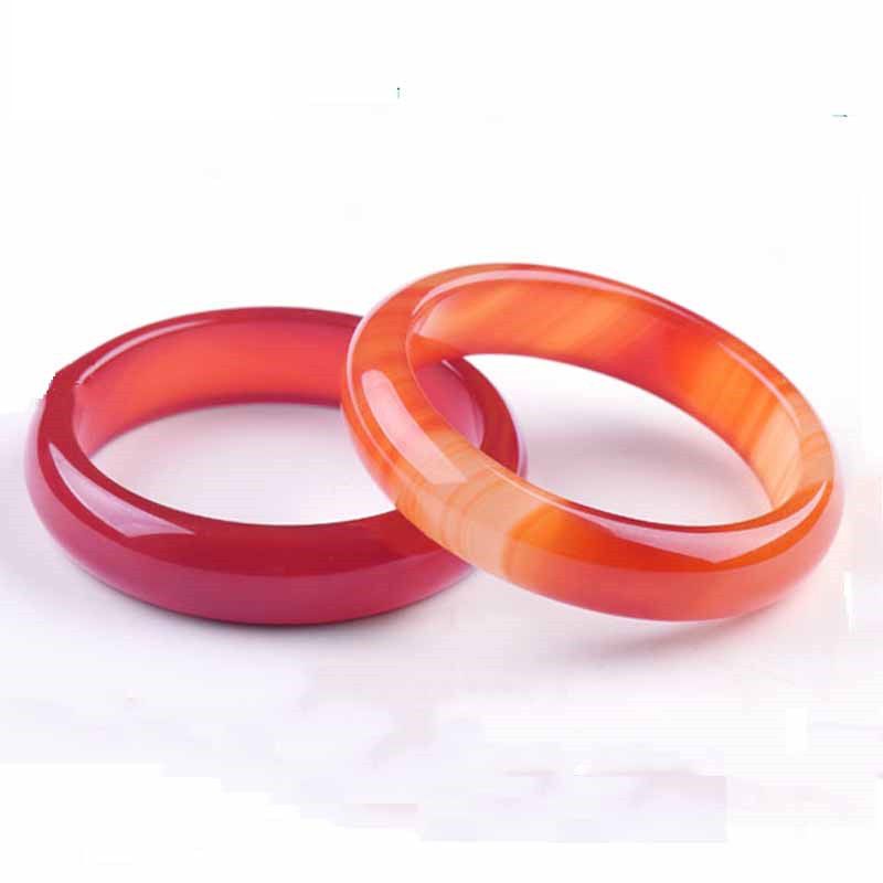 [Mua 2 Tặng! Vòng Đeo Tay Đá Mã Não Máu Gà / Máu Có Khóa Cài An Toàn Làm Quà Tặng Trang Sức Nữ