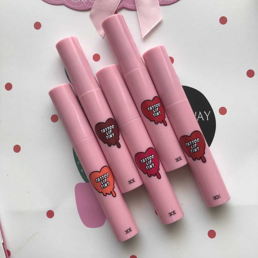 Son xăm giữ màu lâu trôi 3CE Tattoo Lip Tint