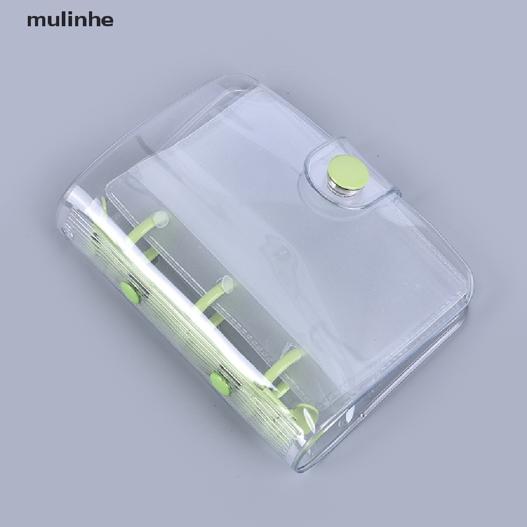 Mulinhe Sổ Tay 3 Vòng Tròn Mini Bằng PVC Trong Suốt Dễ Thương Sáng Tạo Cho Học Sinh vn