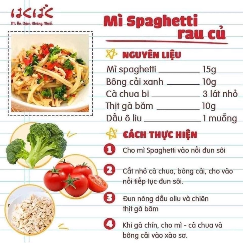 Nhà Bum - Mì tách muối Hakubaku - Akachan - cho bé 5m-7m-9m - Somen- Udon