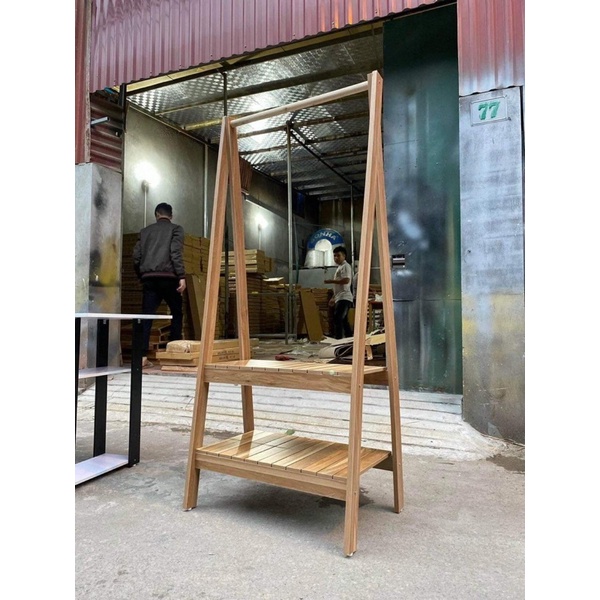Kệ treo quần áo chữ A 2 tầng gỗ MDF, Vô Cùng Tiện Ích