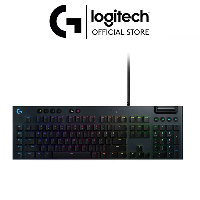 [Mã ELCL7 giảm 7% đơn 300K] Bàn phím game có dây cơ học Logitech G813 - 3 loại phím cơ GL switch cấu hình thấp, RGB