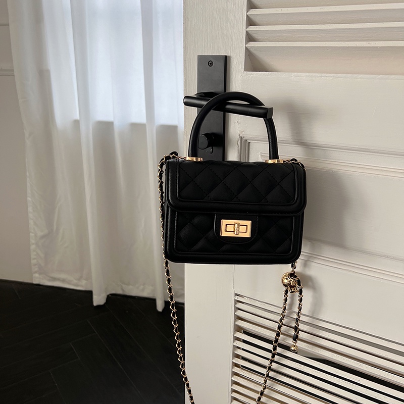 Túi Đeo Chéo Hình Vuông Nhỏ Có Khóa Thời Trang Cho Nữ