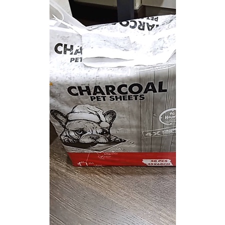 Tã Than lót chuồng cho chó mèo thú cưng, lót lồng khay vệ sinh, sàn xe charcoal than carbon hoạt tính cỡ S 33x45, M45x60