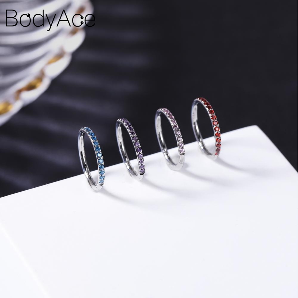 1 Khuyên Xỏ Mũi / Tai / Tai / Mũi / Sụn Bằng Thép Không Gỉ Nhiều Màu Sắc 6 / 8 / 10 / 12mm