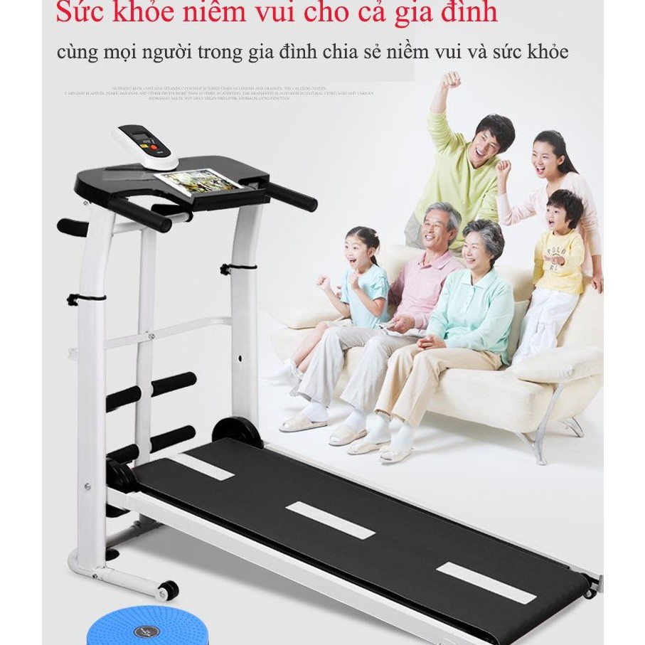 Máy chạy bộ đa chức năng  Máy chạy có giảm xóc êm ái yên tĩnh Máy tập thể dục dễ Máy chạy bộ gia đình loại nhỏ vinhthuan