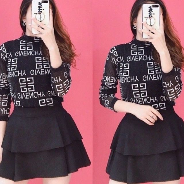 Áo 3D tay dài cotton lạnh, nổi bật phong cách, hàng chuẩn quảng châu
