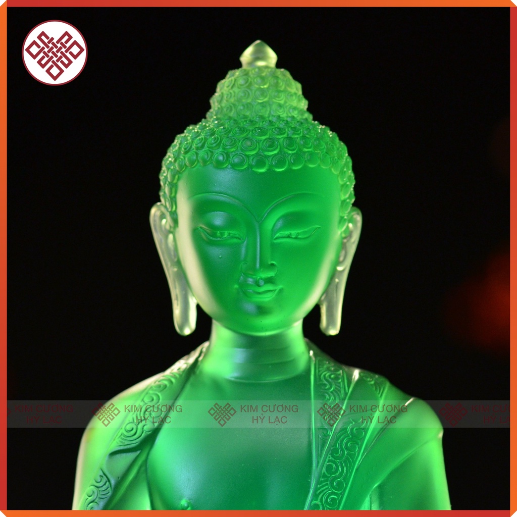 Tượng Phật Dược Sư [Kim Cương Hỷ Lạc] Màu Xanh Lá