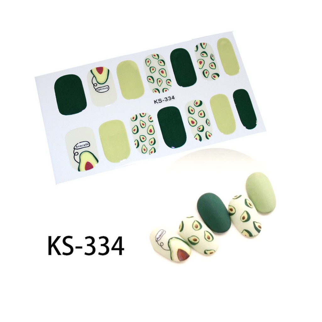 Bộ sticker dán móng tay KS trang trí 3D họa tiết hoạt hình dễ thương