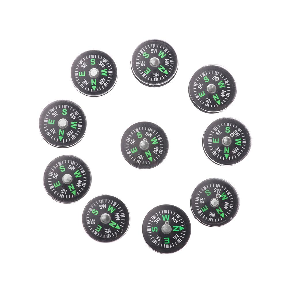 Bộ 10 la bàn định vị mini bằng nhựa chất lượng cao dùng khi đi cắm trại