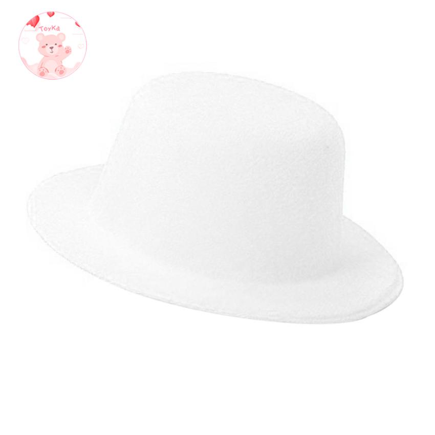 [whbadguy]1/3 BJD Felt Top Hat Vintage Round Bowler Cap for SD YOSD Dollfie AS DZ Doll Clothes Accessories