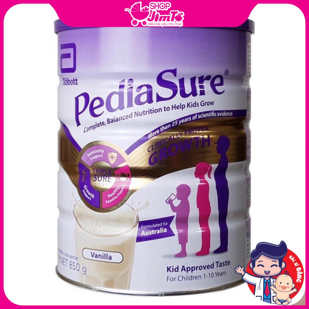 Sữa Pediasure Úc Tăng Khả Năng Hấp Thụ, Hỗ Trợ Hệ Tiêu Hóa Cho Bé Phát Triển Khoẻ Mạnh Hộp 850G