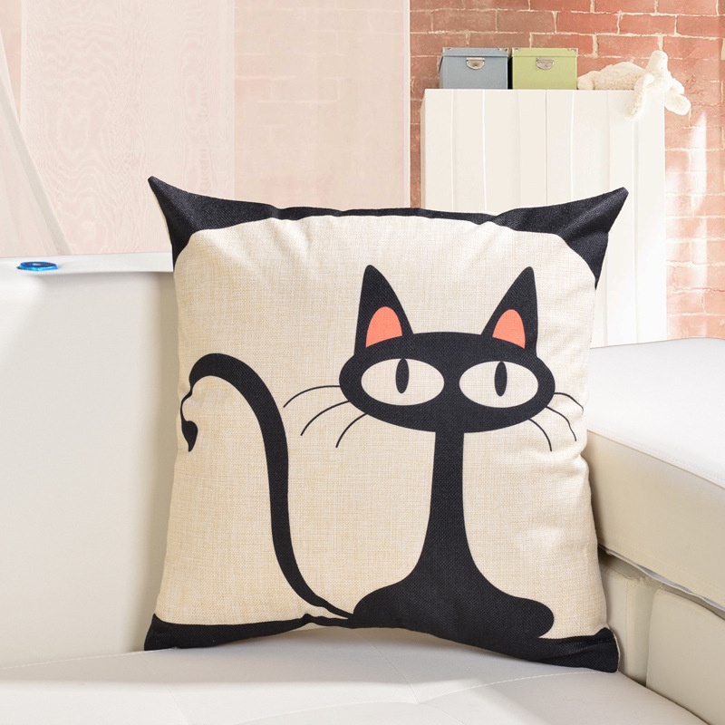 [  Cartoon Styles Creative Brushed Pillow ][ Sofa Bed Car Seat Decor Throw Pillow ][ Tatami cushion cover home decoration cushion ]