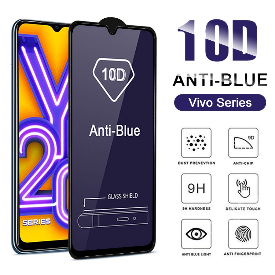 Kính cường lực Chống Tia Sáng Xanh Cho 10D Cho VIVO S1 Pro V20 V21 V21E V23E Y1S U10 Y11 Y12 Y15 Y17 Y19 Y91 Y91i Y91C Y93 Y95 Y30 Y52 Y72 Y20i Y20S Y31 Y76 Y33S Y33T Y21 Y21S Y21A Y21T Y15S Y15A Y01 Y12S Y12A
