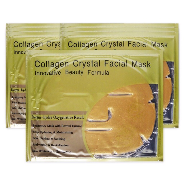 COMBO 10 MẶT NẠ MẶT COLLAGEN CRYSTAL FACIAL MASK - LÀM TRẮNG, TÁI TẠO , GIÚP GIẢM THÂM HIỆU QUẢ VÀ NGĂN NGỪA LÃO HOÁ DA