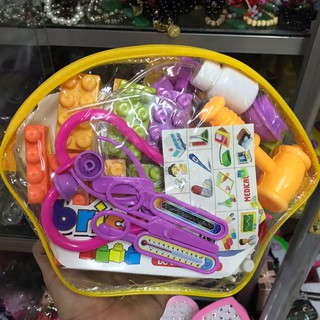 Bộ đồ chơi xếp hình bác sĩ. ( ảnh thật)