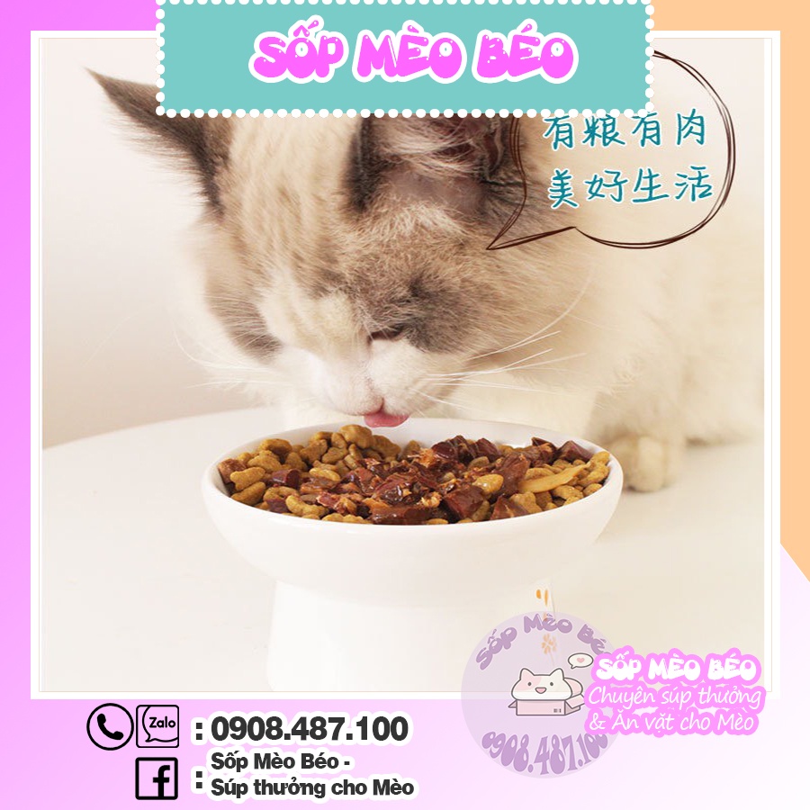 Pate lon 90gr hải sản siêu ngon cho Mèo dùng được 3-4 lần, thức ăn cho mèo đóng lon