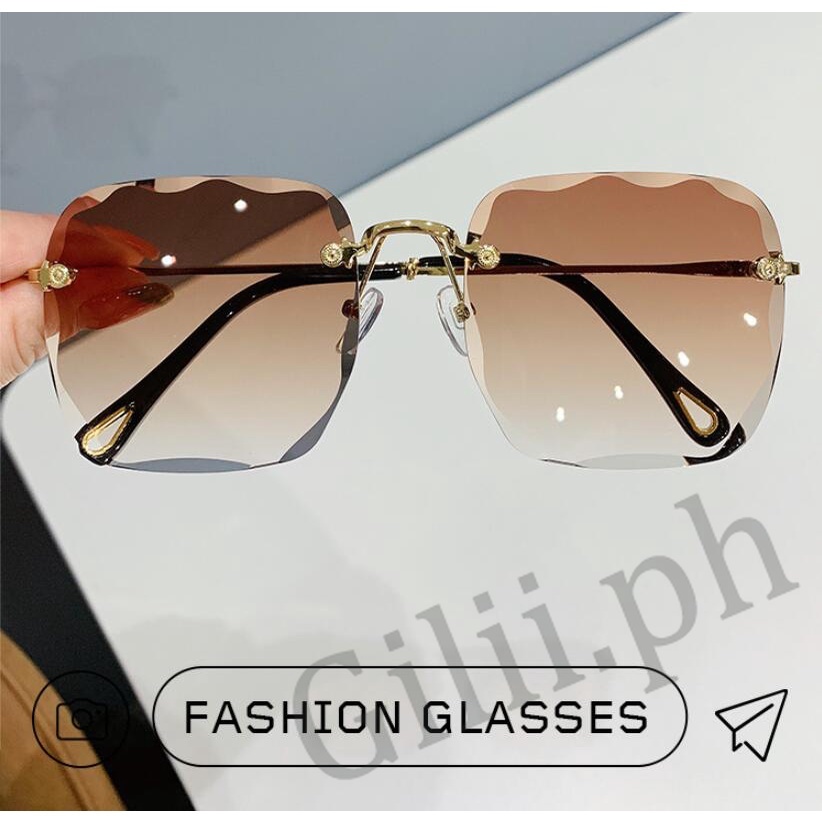 Kính Mát Nữ Gọng Vuông Không Viền
