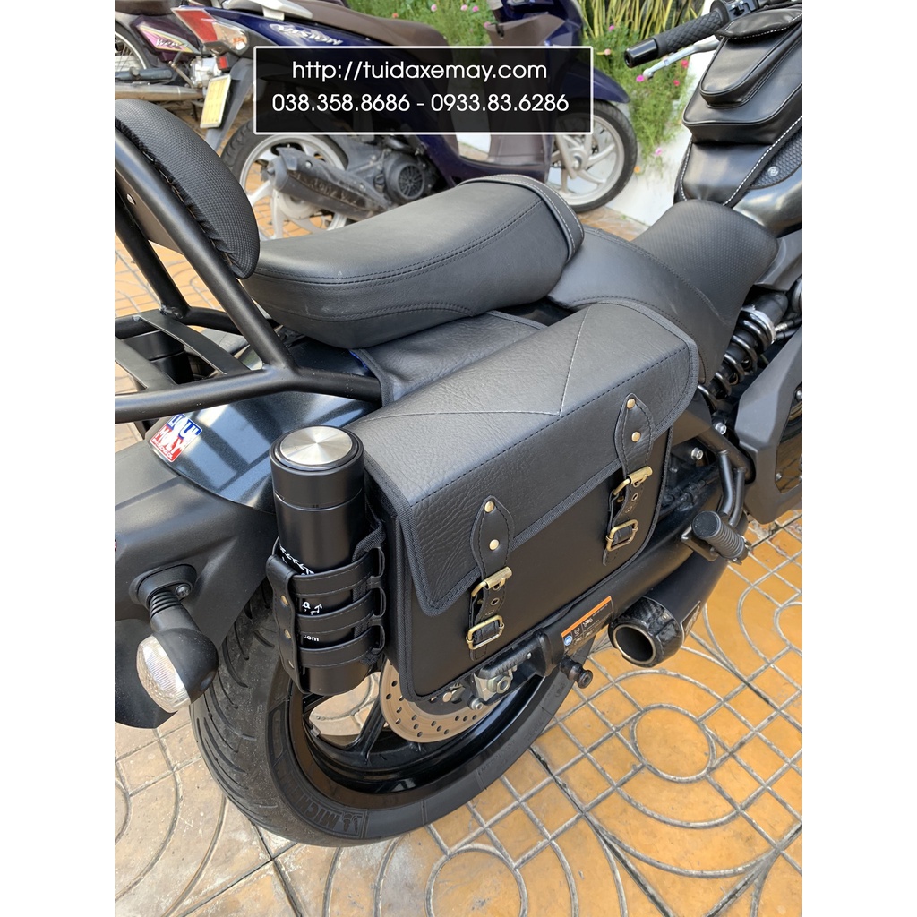 Túi Treo Xe Máy  Kawasaki Vulcan S có chỗ để Bình Nước