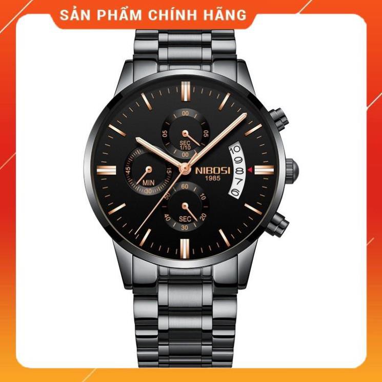 ĐỒNG HÔ NAM THÉP KHÔNG GỈ NIBOSI 2309 | Thiế Kế Dành Cho Người Năng Động | DH0079 hktwish