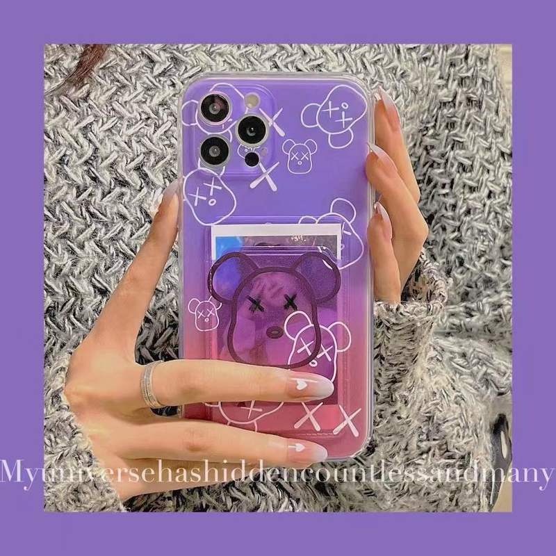 Ốp Điện Thoại Silicon Mềm Có Ví Đựng Thẻ Cho iPhone 14 13 12 11 Pro Max X Xs Max 7 8 Plus SE