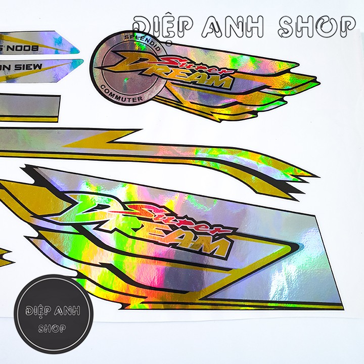 Tem xe Dream 7 màu - Tem chế xe Dream