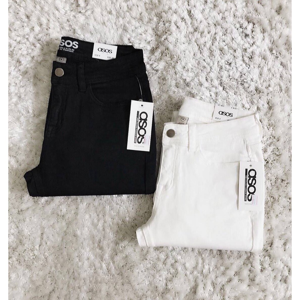 QUẦN JEAN BOYFRIEND 9 TẤC TRẮNG ĐEN | BigBuy360 - bigbuy360.vn