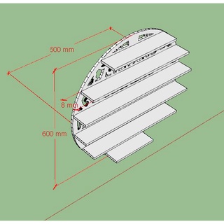 Kệ Sơn Nail hình tròn đựng sơn Nail tự tháo lắp đa năng