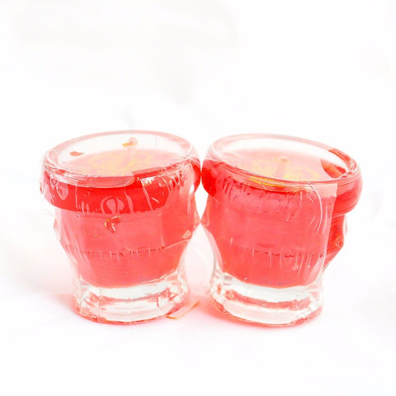 Hộp 6 cặp đèn cầy ly - Mắt tre
